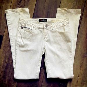 Women’s GUESS Grace Fit Low Rise White Jeans